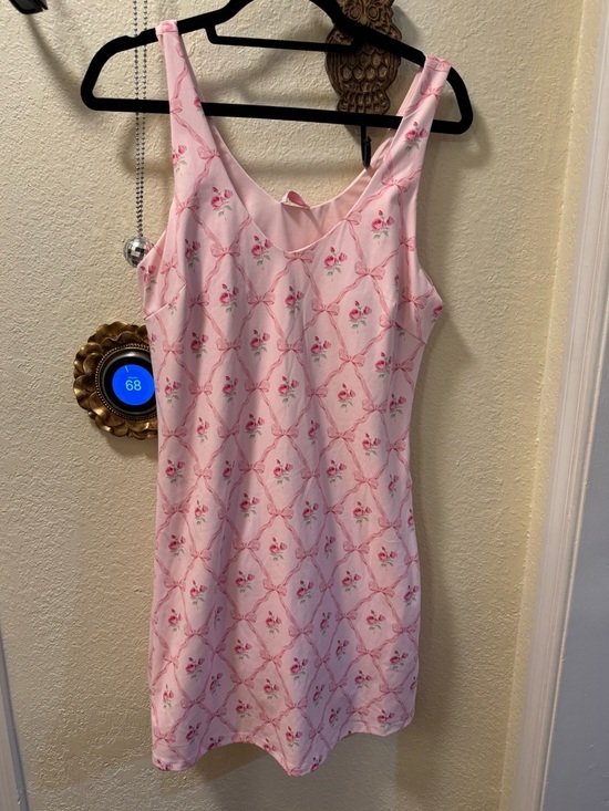 Pink Lily Dresses & Skirts - Pink Lily Pink Floral Sleeveless Athletic Dress